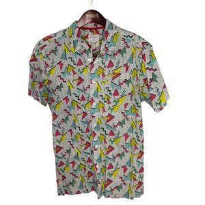 Retro print 80s - 90s shirt - Size L
